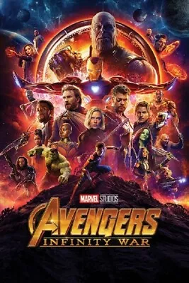 Avengers: Infinity War - Movie Poster / Print (Regular Style) (Size: 24  X 36 ) • $11.95