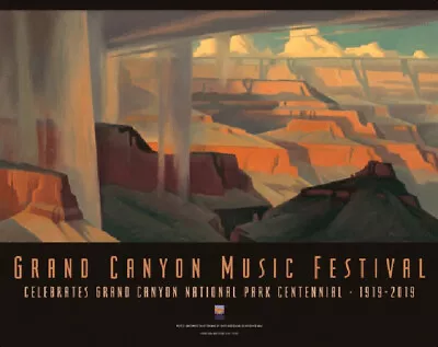 Grand Canyon Music Festival Centennial 1919-2019 Poster Ed Mell • $16
