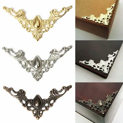 Metal Jewelry Box Book Corner Scrapbook Album Edge Protector Cover Craft Supply • £3.66