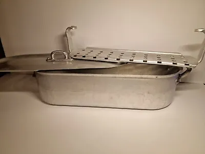 Dura-ware Alum Italian Fish Poacher W/inner Tray  • $29