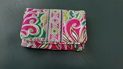 Vera Bradley Nwot Pinwheel Pink Taxi  Wallet  One For The Money   Id Window • $18