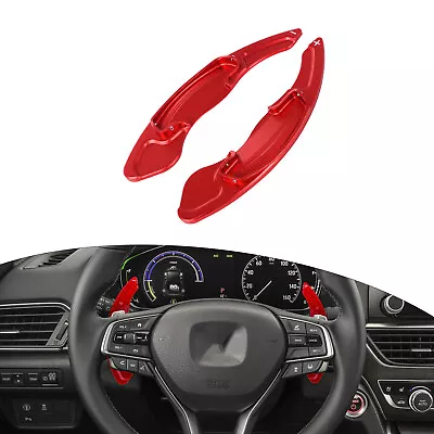 Red Aluminum Steering Wheel Paddle Shifter Extension For Honda Accord Acura TLX • $27.97