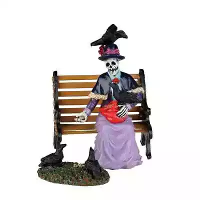 Lemax 2022 Feeding The Birds Spooky Town #22101 Creepy Crows Bench Old Woman • $29.99