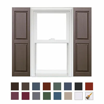 Homeside Raised Panel Vinyl Shutter (1 Pair) • $114.65