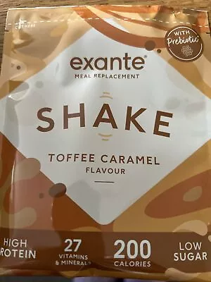 £16.99 • Buy Exante Low Sugar Toffee Caramel Meal Replacement Shake X 10. ** NEW **