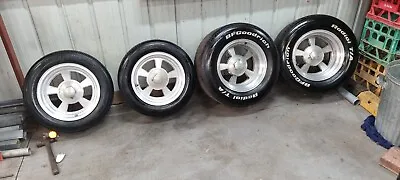 $1150 • Buy Dragway Mags 15x10 & 14x7 With 295/50and 195/60 Tyres Suit Holden Hq-wb