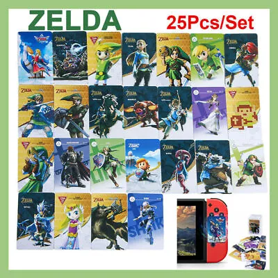 $21.28 • Buy NEW 25PCS Amiibo Card For The Legend Of Zelda Breath Of The Wild NS Switch Card