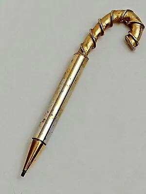 Umbrella-Shaped Mini PENCIL Vintage Miniature Gold-Tone Twist Lead Novelty  • $24.91