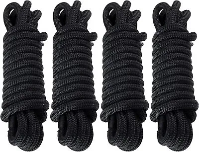 4 Pack 25FT Double Braid Nylon Rope Sling 4840Lbs Breaking Strength Heavy Duty  • $35.99