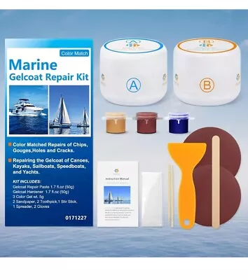 Gel Coat Repair Kit For Boats (Color Match)Marine Repair Kit Fiberglass & More • $31