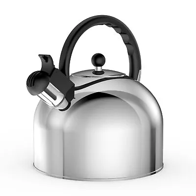 Stainless Steel Whistling Tea Kettle Teapot For Stove Top With Wide Mouth Silver • $19.99