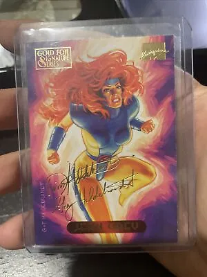 1994 Marvel Masterpiece GOLD FOIL SIGNATURE JEAN GREY MINT • $9.90