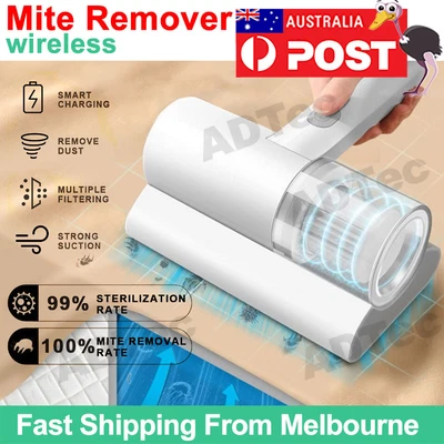 $25.95 • Buy High-Power USB Wireless UV Dust Mite Remover Vacuum Cleaner Bed Sofa Mattress AU