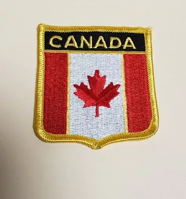 Vintage Canadian Red Maple Leaf Patch Badge Canada Flag Emblem Insignia Shield • $12