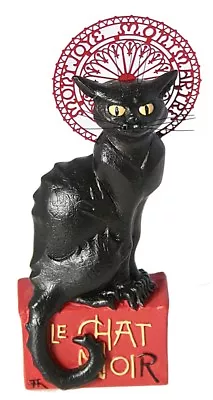 Pocket Art Le Chat Noir Black Cat Statue Figurine Museum Art By Steinlen • $30