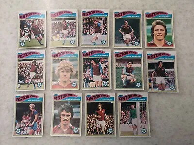£9 • Buy Vintage TOPPS CHEWING GUM FOOTBALL CARDS ASTON VILLA 1978-1979