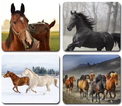 Wild & Farm Horses Mustangs ~ Mouse Pad / PC Mousepad ~ Animal Lover Great Gift • $8.95