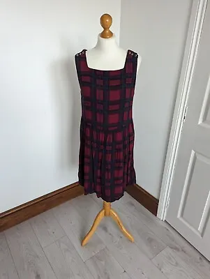 Urban Outfitters Tartan Pinafore Dress Size M • £14