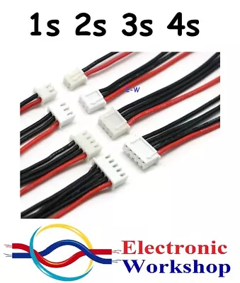 2x Lipo Battery Balance Lead Wires. 1s 2s 3s 4s RC Airsoft Battery UK Seller • £4.99