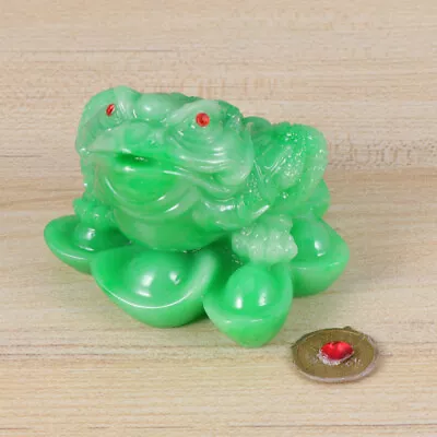  Office Decor Tabletop Toad Ornament Chinese Wealth Symbol Decorations • $15.91