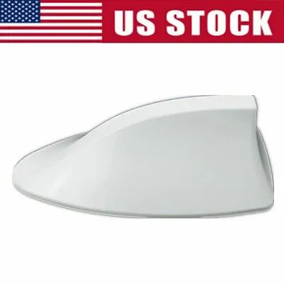 White Shark Fin Roof Antenna Aerial FM/AM Radio Signal Decor Car Universal • $6.98