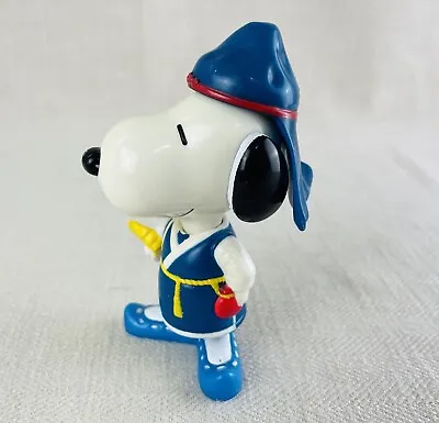 Vtg 90s KOREA Snoopy Figurine  8cm World Figures McDonalds Collectible 1999 • £7