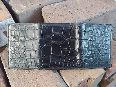 Genuine American Wild Alligator Trifold Wallet Mens Leather Hide Skin Gator JY70 • $225