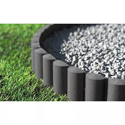 Garden Palisade Edging Border Lawn Edge Grey Wood Structure 2.4m Sturdy Cellfast • £13.09