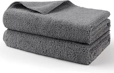 Professional Large Microfiber Car Drying Towels 2 Pack Lint Free Scratch Free • $17.99