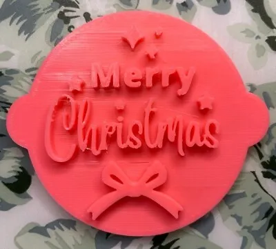 £3.99 • Buy Merry Christmas- Fondant Embosser Icing Stamp 