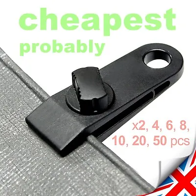 Heavy Duty Reusable SCREW CLIPS // Tarpaulin / Camping / Caravan / Boats //  • £3.45