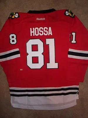 ($70) REEBOK Chicago Blackhawks MARIAN HOSSA Nhl Jersey YOUTH KIDS BOYS (L-LARGE • $29.94