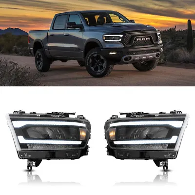 VLAND For 19-23 Dodge RAM 1500 Full LED Headlights Reflector Sequential Assembly • $489.99