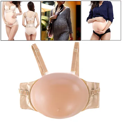 Artificial Baby Tummy Fake Pregnancy Month Belly Stuffer Pregnant Bump   • £54.54