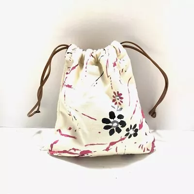 Auth Miumiu - 5NG005 Cream Pink Multi Canvas Leather Pouch • $131