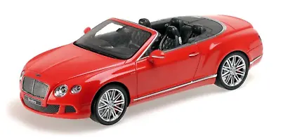 $89 • Buy Minichamps 1/18 Bentley Continental GT Speed Convertible Red 2013 107-139330 SAL