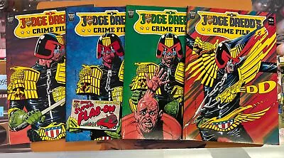 2000 Ad Judge Dredd’s Crime File 1 2 3 4 Set Good Condition • $45