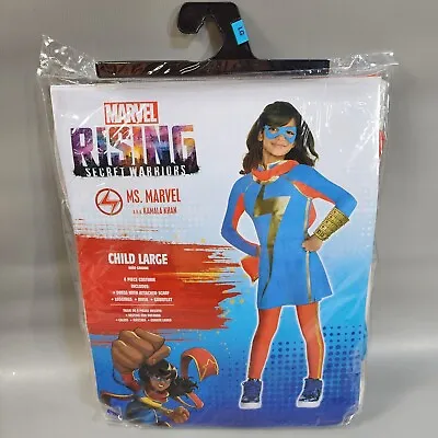 Rising Secret Warriors Ms. Marvel Halloween Costume Child Large 4 Piece Kamala  • $12.99