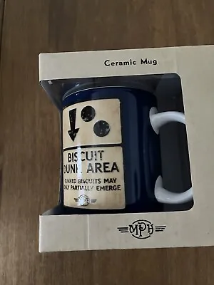 £4.50 • Buy Mug Ceramic Brand New Un Wanted Gift Blue And Cream Biscuit Dunk Area 