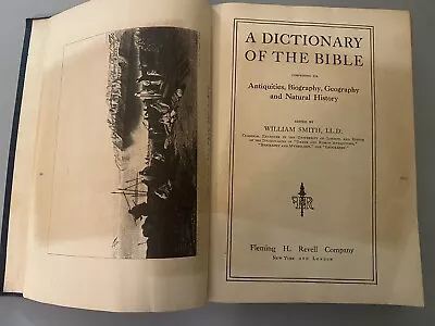 Vintage Dictionary Of The Bible By William Smith Illustrated 776 Pages • $29.99