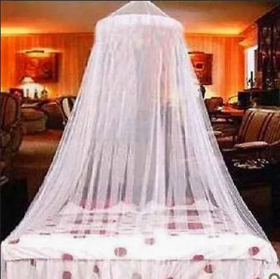 White Mosquito Net Fly Insect Protection Single Entry Double King Size Canop.hap • $6.01