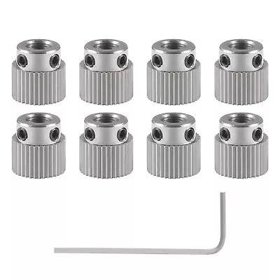 Stainless Steel Extruder Wheel Gear 36 Teeth Drive Gear 3D Printer Parts For ... • $16.26