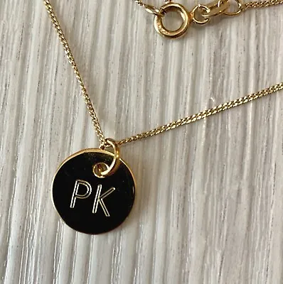 Gold Vermeil Sterling Silver Necklace Free Personalised Engraving Gift Boxed • £22.50