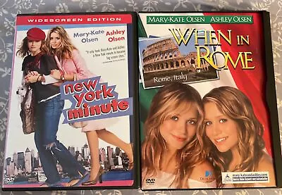 New York Minute And When In Rome Mary-Kate And Ashley Olsen Lot DVD 2002 • $19.99