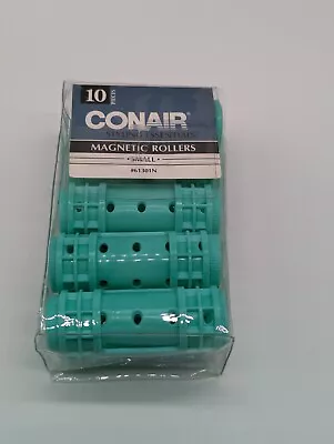 Conair Plastic Magnetic Rollers Hair Curlers Small 10 Pc Teal 61301N New 3/4  • $6.74