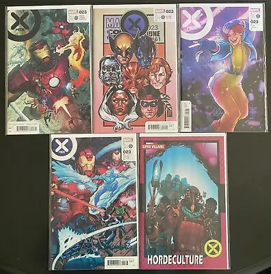 X-Men #23 (Vol.6) Comic Book Lot  (Marvel 2023) Variant Covers & Cover A (VF-NM) • £19.42