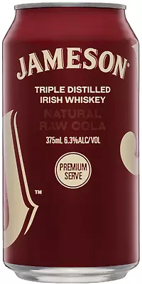 Jameson Natural Raw Cola 6.3% 375ml Can Case Of 24 • $133.99