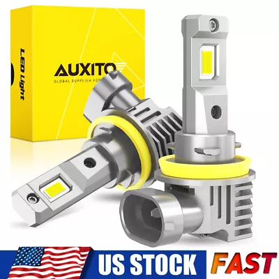 CSP H11 H8 H9 LED Headlight Fog Light Bulbs Kit Super White 6500K High Low Beam • $24.69