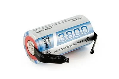 Tenergy Propel Sub C 3800mAh 1.2V NiMH Rechargeable Battery W/ Tabs Special Size • $5.49