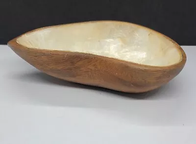 Cottage Products Shell Line Monkey Pod Wood Dish Bowl Phillipines • $8